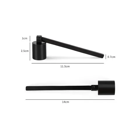 Stainless Steel Candle Snuffer Tool Long Handle Electroplated Metal Extinguisher For Scented Candles Modern Minimalist Home Decoration Accessory