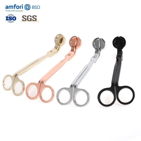 Roestvrij Stalen Kaarsenwickschaar Modern Minimalistisch Aromatherapie Kaarsenverzorging Gereedschap Zwart Zilver Goud Rose Goud Huisdecoratie