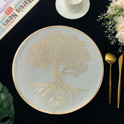 French Romantic PVC Place Mat Waterproof Heat Resistant Hollow Floral Dining Table Decor For Wedding Party Restaurant