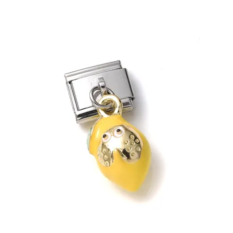Cute Mini 3D Simulation Fruit Vegetable Alloy Charms Enamel Pendants For Italian Charm Link DIY Necklace Earrings Jewelry Accessories