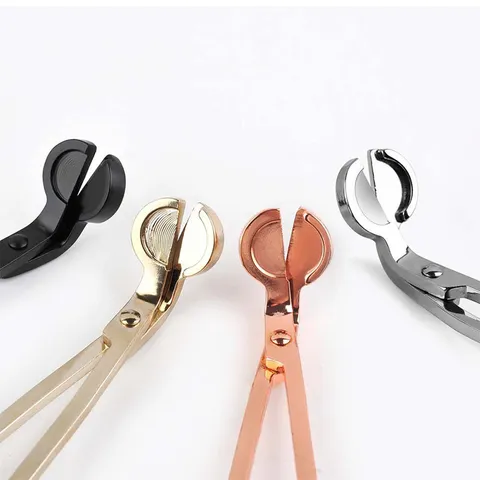Roestvrij Stalen Kaarsenwickschaar Modern Minimalistisch Aromatherapie Kaarsenverzorging Gereedschap Zwart Zilver Goud Rose Goud Huisdecoratie