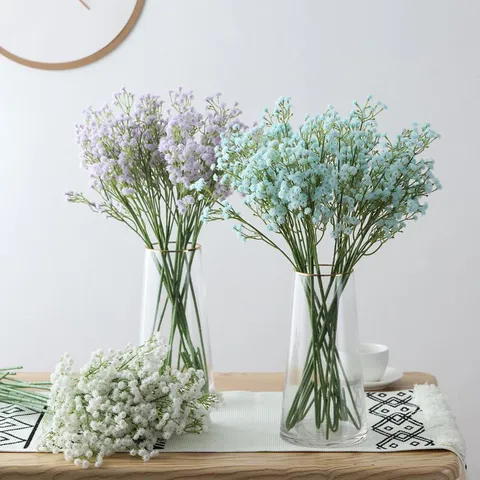 Ramo de Gypsophila Artificial de PU Nórdico Flores Falsas para Decoración de Bodas en el Hogar Accesorios de Fotografía