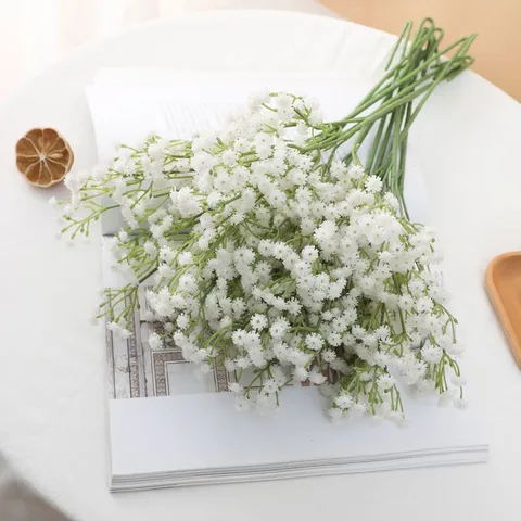 Ramo de Gypsophila Artificial de PU Nórdico Flores Falsas para Decoración de Bodas en el Hogar Accesorios de Fotografía