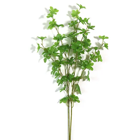 Artificial Japanese Bell Flower Greenery Single Branch Realistic Plastic Faux Leaf Plant For Home Wedding Office Decoration
