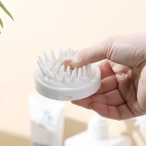 Japanese Style Scalp Massage Brush Soft Silicone Hair Wash Scrubber For Deep Head Cleaning Stress Relief Hair Care Tool