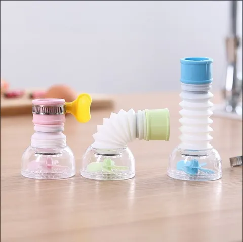 PP Maifan Stone Faucet Extender 360 Degree Rotation Telescopic Kitchen Splash-proof Shower Head Filter Water Purifier Tap Sprayer