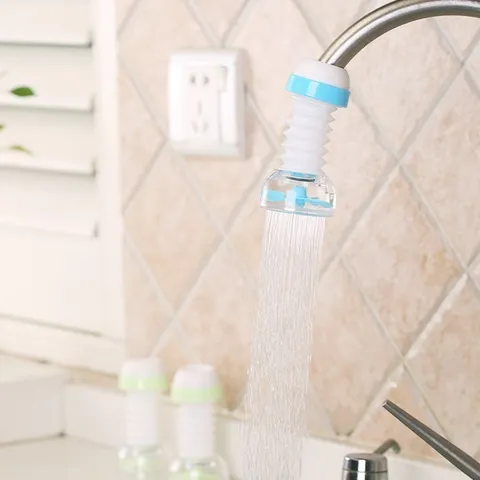 Kitchen Faucet Extender Anti Splash Faucet Aerator Rotatable Flexible Sink Tap Head For Kitchen Water Saving Nozzle PP Material