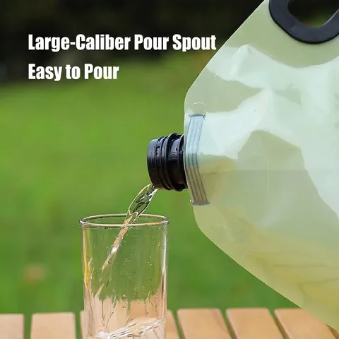 Large Capacity Portable Foldable Outdoor Water Bag Storage Container With Faucet And Handle For Camping Hiking Travel Picnic