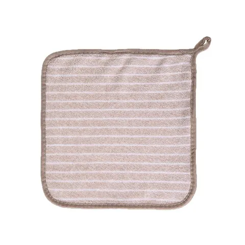 Striped Coral Fleece Kitchen Dishcloth Absorbent Microfiber Cleaning Cloth For Washing Dishes Housekeeping Thickened Reusable Dish Towel
