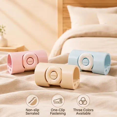 Cute Donut Bed Sheet Holder Clips ABS Anti-Slip Quilt Fasteners Bedroom Bedding Accessories For Thick Winter Summer Quilts