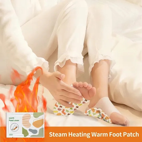 Wearable Self Heating Foot Warmer Patches Disposable Steam Heat Therapy Pads For Winter Cold Protection Foot Health Care