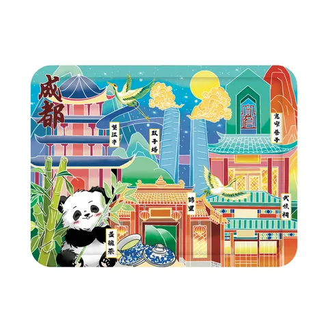Creative Cartoon City Illustration Self-Heating Body Warmer Stickers Disposable Winter Warm Paste Pads For Back Waist Belly Warming