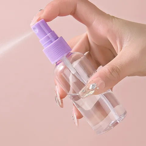 Portable Travel Refillable Bottle Set PP Plastic Empty Spray Lotion Pump Bottle Cream Jar With Clear PVC Bag For Women