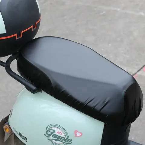Funda de Asiento Impermeable para Vehículos Eléctricos Cuero de PU Protector Solar Almohadilla de Aislamiento Térmico para Moto Scooter Universal