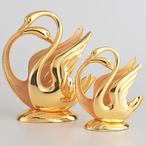 European Fashion Zinc Alloy Swan Napkin Holder Gold Metal Tissue Rack For Hotel Restaurant Home Table Decoration Luxury Tissue Stand
