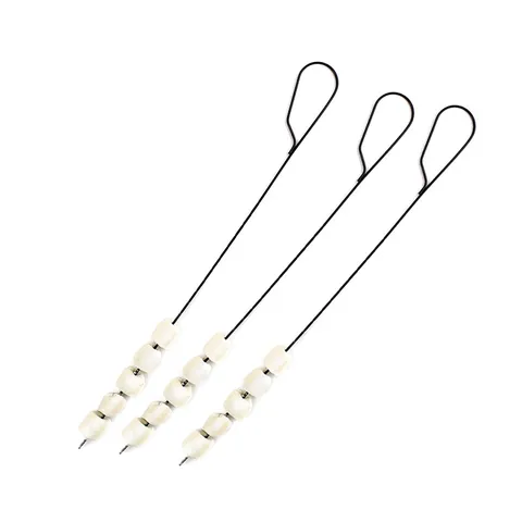 Extra Long Stainless Steel BBQ Skewers Non Stick Black Grilling Meat Fork Marshmallow Roasting Sticks Camping Tools