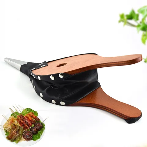 Manual Wood Bellows Outdoor BBQ Air Blower Hand Crank Bellows For Camping Fireplace Grill Barbecue Tool