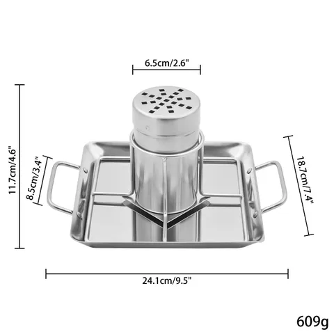 Stainless Steel Beer Can Chicken Roaster BBQ Rack With Drip Tray For Outdoor Grill Oven Chicken Turkey Roasting Pan Accessories