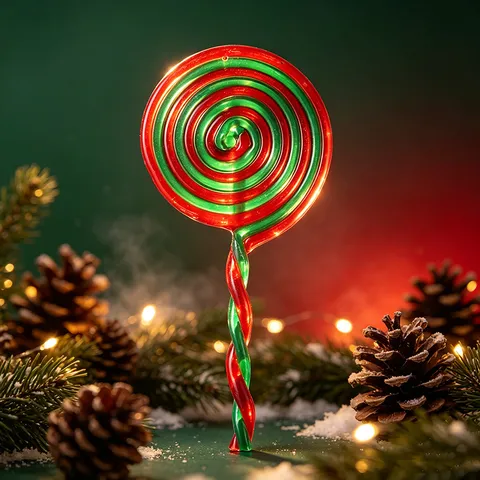 Große Weihnachten Lutscher Ornament Kunststoff Süßigkeiten Wirbel Hängende Dekoration Für Weihnachtsbaum Haus Party Requisiten Dekor