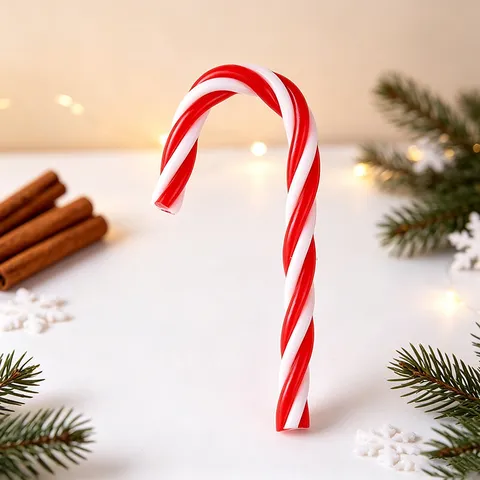 Weihnachtszuckerstangen Anhänger Kunststoff Spirale Gestreifter Lutscher Baumschmuck Für Haus Party Weihnachten Dekoration