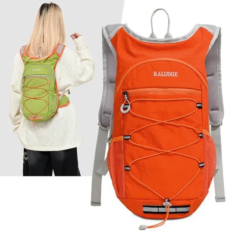 Lightweight Hiking Backpack For Men Women Outdoor Running Cycling Rucksack Travel Daypack Reflective Strip Oxford Cloth Bag