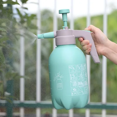 Manual Handheld Pressure Sprayer For Garden Watering And Cleaning Adjustable Nozzle Plastic Pump Spray Bottle Garden Tool