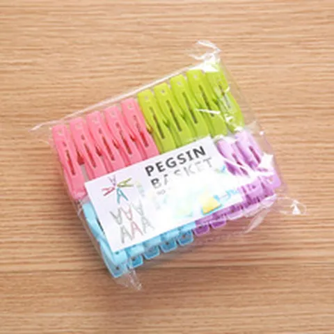 Plastic Windproof Clothespins Multi-functional Outdoor Strong Drying Clips For Underwear Socks Clothes