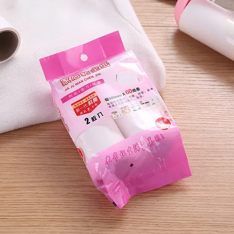 Portable Lint Roller Refill Sticky Paper Dust Hair Remover For Pet Hair Clothing Furniture Cleaning Roller Refill Pack