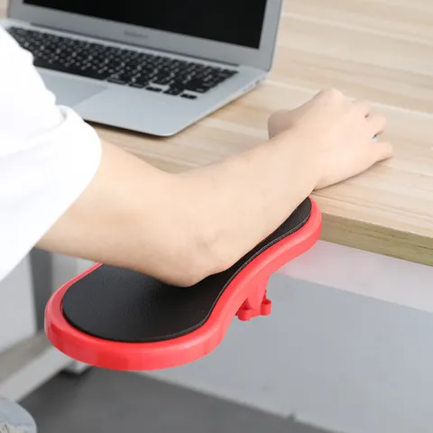 Adjustable Computer Desk Arm Rest Ergonomic Rotatable Mouse Pad Wrist Support Clamp On Elbow Extension For Home Office