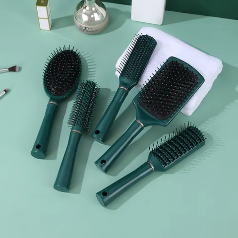Professional Anti Static Hair Brush Massage Comb For Women Men Salon Detangling Paddle Brush Round Curling Hair styling Tool