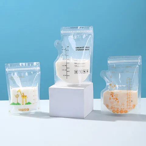 Tragbare Einweg-Muttermilchbeutel BPA-frei Auslaufsicher Gefrierbeutel Für Reisen Baby Milchpulver Aufbewahrungsbeutel