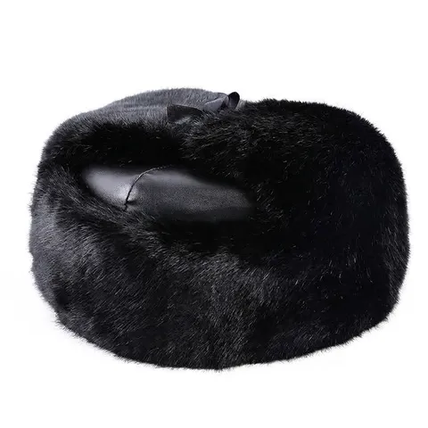 Gorro de Trampero de Invierno para Hombre y Mujer Gorro Lei Feng Cálido a Prueba de Viento con Orejeras de Piel Sintética