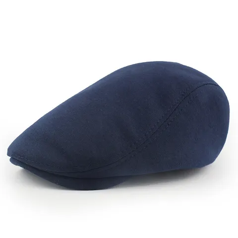 Vintage Newsboy Cap For Men Women Solid Color Flat Cap Ivy Cap Knit Beret Hat Adjustable Warm Winter Autumn Cabbie Hat