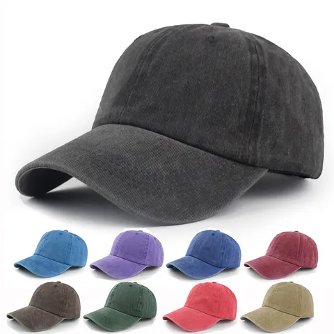 Vintage Gewassen Katoen Honkbalpet Soft Top Distressed Duckbill Hoed Voor Mannen Vrouwen Verstelbare Effen Kleur Retro Casual Outdoor Zonnehoed