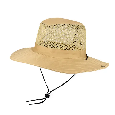 Summer Breathable Mesh Bucket Hat For Men Women Foldable Wide Brim Sun Hat Adjustable Windproof Outdoor Fishing Hiking Safari Hat