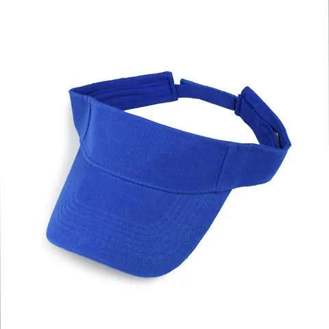Women Summer Sun Visor Hat Cotton Polyester Empty Top Adjustable Sporty Casual Running Sun Protection Breathable Visor Cap