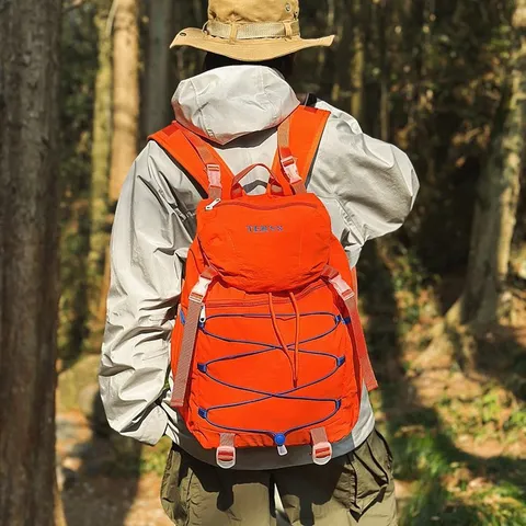 Wanderrucksack Mit Großer Kapazität Leichter Nylon-Reiserucksack Für Herren Damen Campingtasche Mit Kordelzug Outdoor-Sporttasche