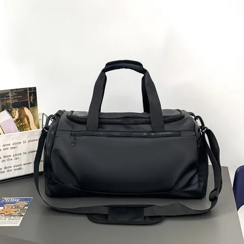 Grande Capacité Imperméable en Tissu Oxford Sac de Sport de Gym pour Hommes Sac de Voyage Duffle Multifonctionnel Entraînement de Fitness en Plein Air