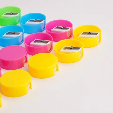 Mini Round Manual Pencil Sharpener Macaron Color Portable Pencil Cutter For Students Kids Stationery School Office Supplies