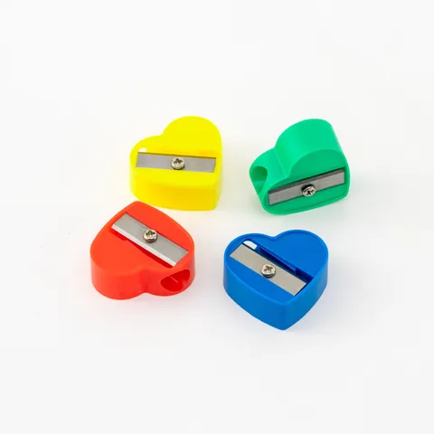 Herzform Anspitzer Kreativ Bunte Mini Manueller Bleistiftspitzer Kunststoff Schreibwaren Für Schule Kinder Bürobedarf