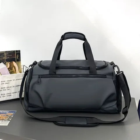 Grande Capacité Imperméable en Tissu Oxford Sac de Sport de Gym pour Hommes Sac de Voyage Duffle Multifonctionnel Entraînement de Fitness en Plein Air
