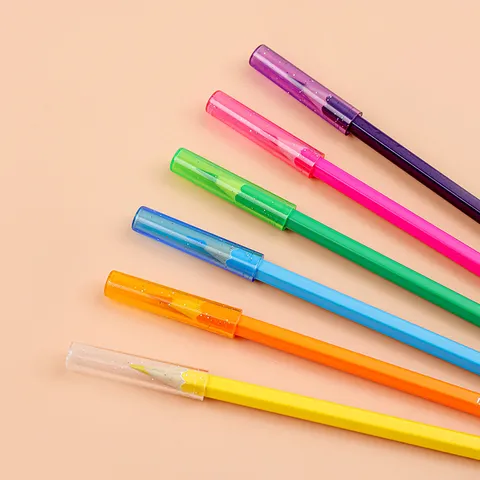 Simpatici Cappucci per Matite a Fumetti Protezione Estensore per Bambini Studenti Cancelleria in Plastica PS Protezione Punta Matita