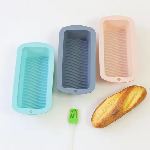 Stampi per Pane in Silicone per Alimenti Teglia da Forno Rettangolare Antiaderente Resistente al Calore Stampi per Torte DIY Utensile da Cucina per Pasticceria