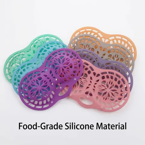 Silicone Bra Laundry Bag Anti-Deformation Machine Wash Underwear Protector Hollow Floral Pattern Laundry Mesh Pouch Padded