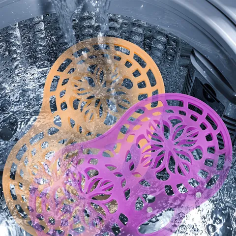 Silicone Bra Laundry Bag Anti-Deformation Machine Wash Underwear Protector Hollow Floral Pattern Laundry Mesh Pouch Padded