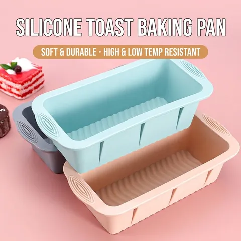 Moule à Pain en Silicone Antiadhésif Résistant à la Chaleur Boîte à Pain Moule à Cake Maison Accessoires de Cuisine