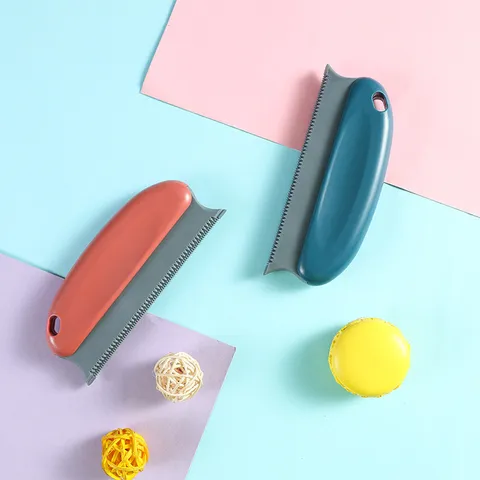 Portable Manual Lint Remover Pet Hair Brush Double Sided Clothes Fur Scraper Tool For Home Carpet Couch Sofa Clothing Clean