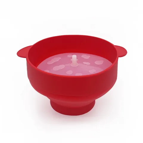 Large Foldable Silicone Popcorn Popper Bowl With Lid And Handle Heat Resistant Microwave Popcorn Maker Kitchen Tool