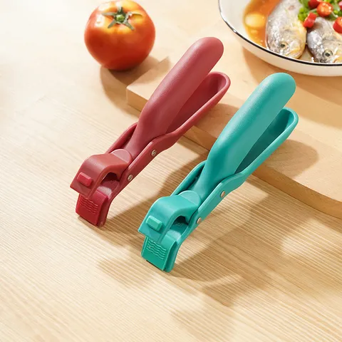 Anti-Scalding Bowl Clip Silicone Non-Slip Plate Gripper Heat Resistant Dish Holder Retriever Tongs For Kitchen Cooking Gadget