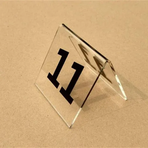 Acrylic Table Number Signs Tent Style Double Sided Table Number Cards For Restaurant Wedding Meeting Party Seat Decoration Sign